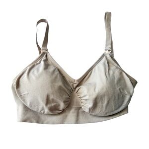 HOFISH Full Bust Seamless Nursing & Maternity Bra – XL Light Gray